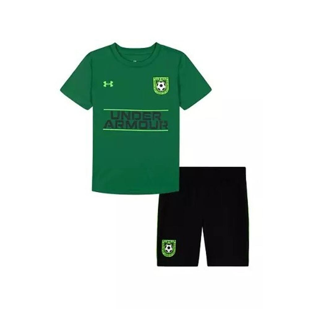 Under Armour Size 7 Soccer Team Kelly Green Soccer Short Set